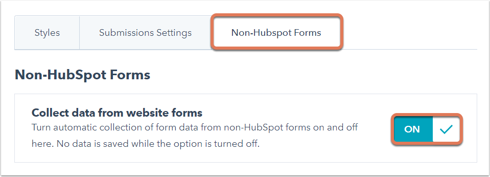 hubspot collect data from existing website forms